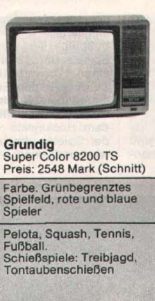 Grundig Super Color 8200 TS (Built-in Pong system)  [RN:8-1] [YR:77] [SC:DE] [MC:DE]