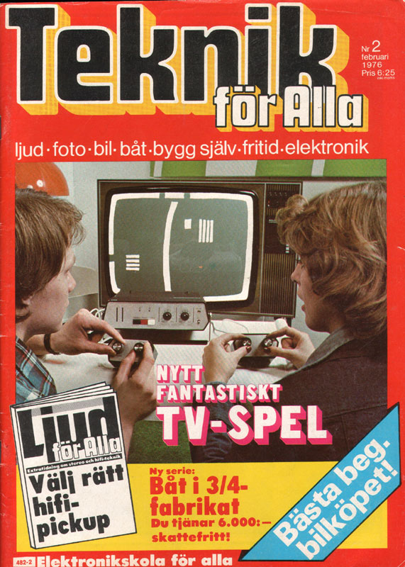 Teknik foer Alla (Swedish Pong article)