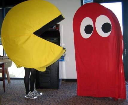 Pac Man "Geoff42" Handmade Party Costume [RN:9-x] [YR:06] [SC:US] [MC:US]
