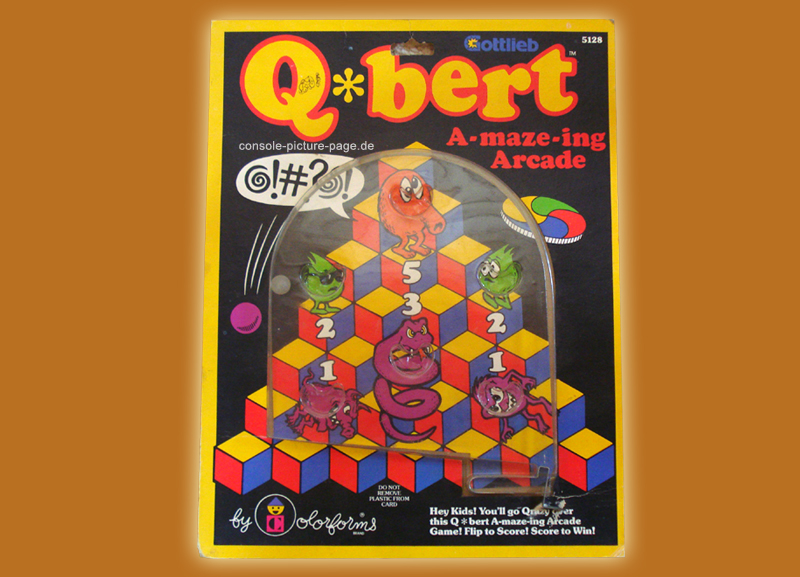 Colorforms Q*bert A-maze-ing Arcade Flipper (Q-bert, Qbert)