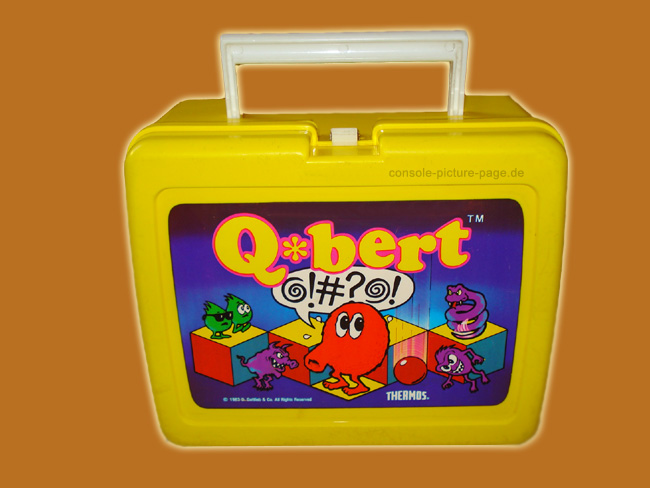 Aladdin KST (King Seeley Thermos) Q*bert School Lunch Kit Lunchbox (Q-bert, Qbert)