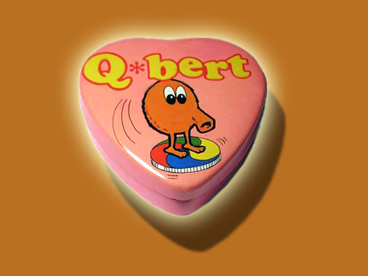 (Unknown Brand) Q*bert "Heartshaped" Can (Q-bert Qbert)