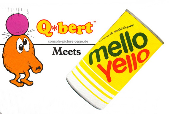 Coca Cola "Refresher" Magazine "Q*bert meets Mellow Yellow" (Q-bert, Qbert)