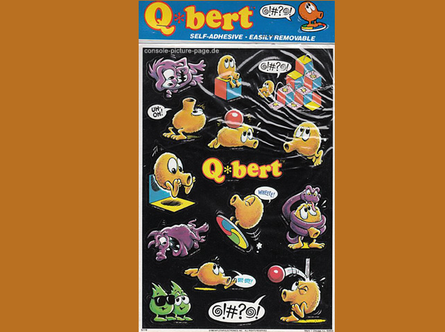 Mark I Q*bert Self-Adhesive Stickers (Q-bert, Qbert)