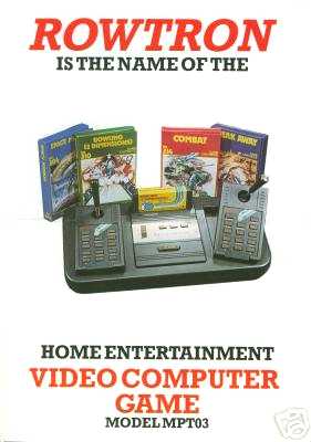 Rowtron Home Entertainment Video Computer Game MPT-03 (Ad)