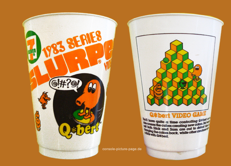 7 Eleven (Southland Corporation) Q*bert 1983 Series Slurpee Video Cup Beaker (Q-bert, Qbert)