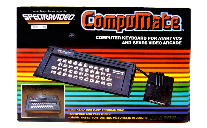 Spectravideo Compumate Computer Keyboard for Atari VCS-2600 & Sears Video Arcade