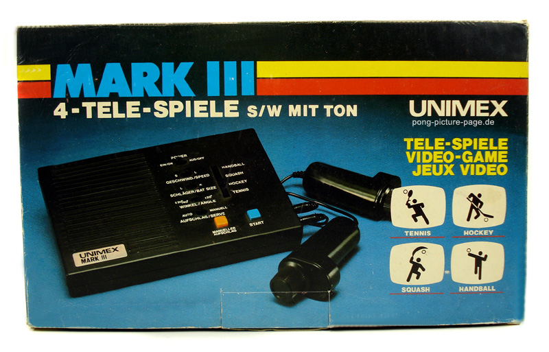 Unimex Mark III (9009) 4 Tele-Spiele (Big Box) [RN:5-3] [YR:77] [SC:DE] [MC:HK]