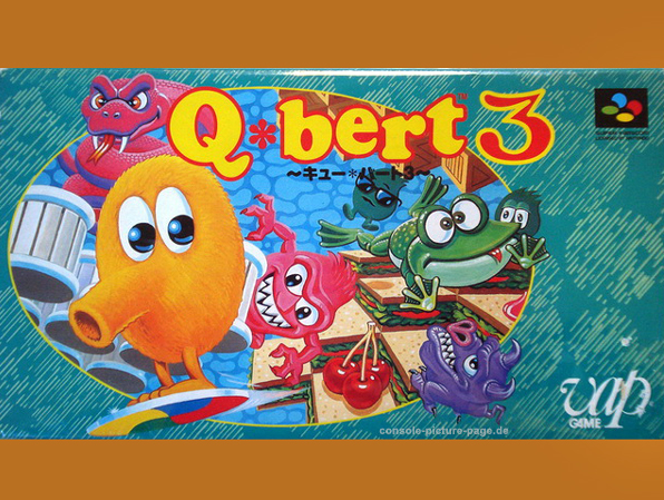 Nintendo (VAP Game) Super Famicom Cartridge Q*bert 3 (Q-bert, Qbert)