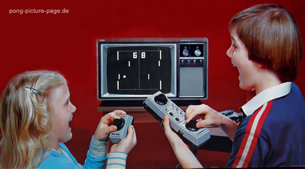 Radio Shack Electronic TV Scoreboard Family Picture